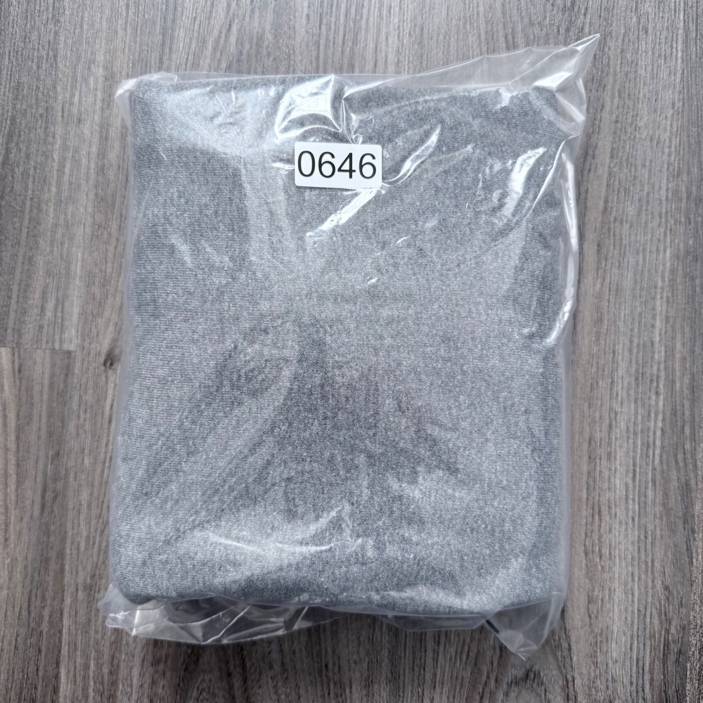 Vintage Ms BVD Gray Crewneck Sweatshirt Gray Blank Large Boxy Made In USA - Picture 6 of 8